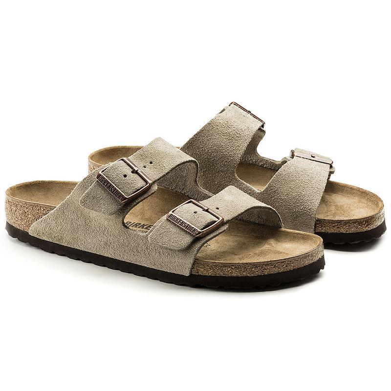 Birkenstock Ruskind Læder Arizona Herre Grå Brune | DK 242TCE